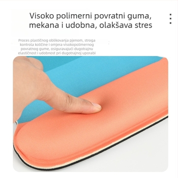 Podloga za miša s podrškom za zglob za stolno računalo – jednostrana, otisak uzorka, OEM prilagodba, površina od T platna/Lycra, SBR, gel pamuk, baza od prirodnog kaučuka