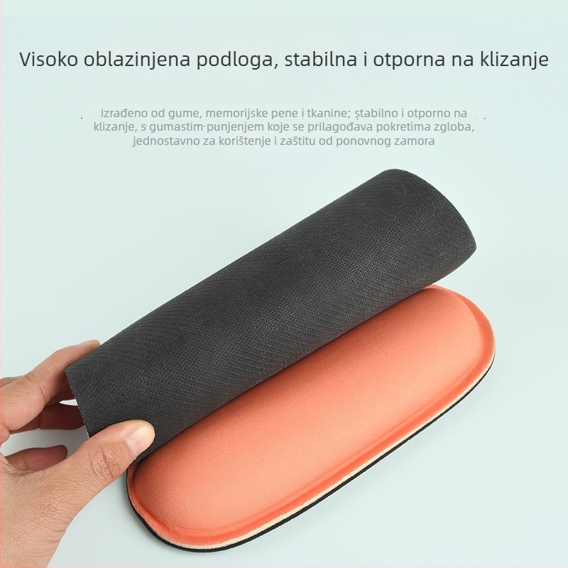 Podloga za miša s podrškom za zglob za stolno računalo – jednostrana, otisak uzorka, OEM prilagodba, površina od T platna/Lycra, SBR, gel pamuk, baza od prirodnog kaučuka