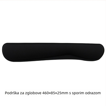 Podložnica za tipkovnicu – podrška za zglob, površina od tkanine s sporim odzivom, jednostrana, gumena podloga