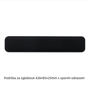 Podložnica za tipkovnicu – podrška za zglob, površina od tkanine s sporim odzivom, jednostrana, gumena podloga
