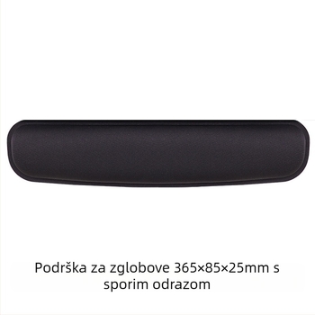 Podložnica za tipkovnicu – podrška za zglob, površina od tkanine s sporim odzivom, jednostrana, gumena podloga