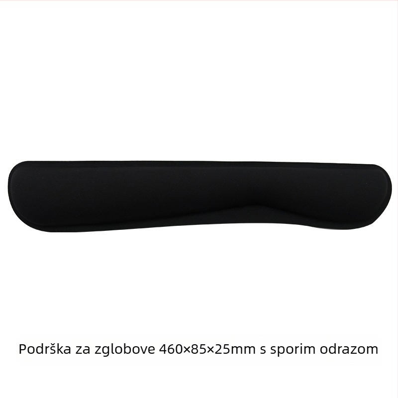 Podložnica za tipkovnicu – podrška za zglob, površina od tkanine s sporim odzivom, jednostrana, gumena podloga