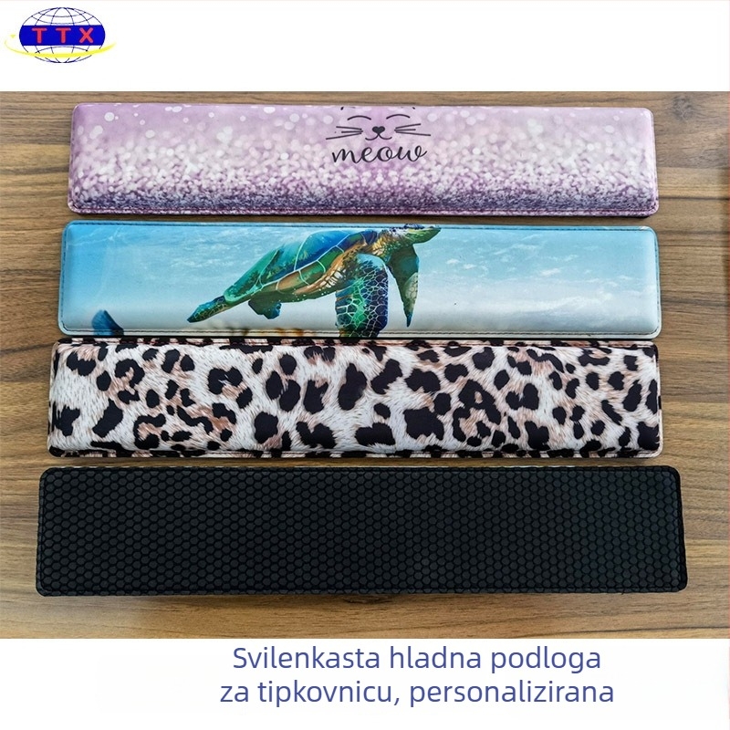 Ergonomska podloga za tipkovnicu i miša s naslonom za zglob od memorijske pjene, jednostrana tekstilna površina, OEM prilagodljivo