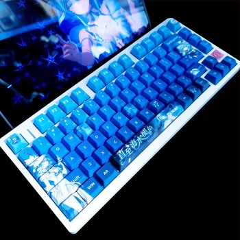 Keycapsi za mehaničku tipkovnicu - model Jjy08, PBT materijal, petostrana sublimacija, kompatibilno s većinom mehaničkih tipkovnica