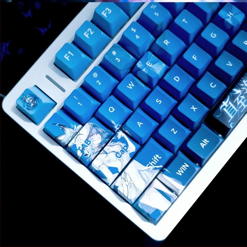 Keycapsi za mehaničku tipkovnicu - model Jjy08, PBT materijal, petostrana sublimacija, kompatibilno s većinom mehaničkih tipkovnica