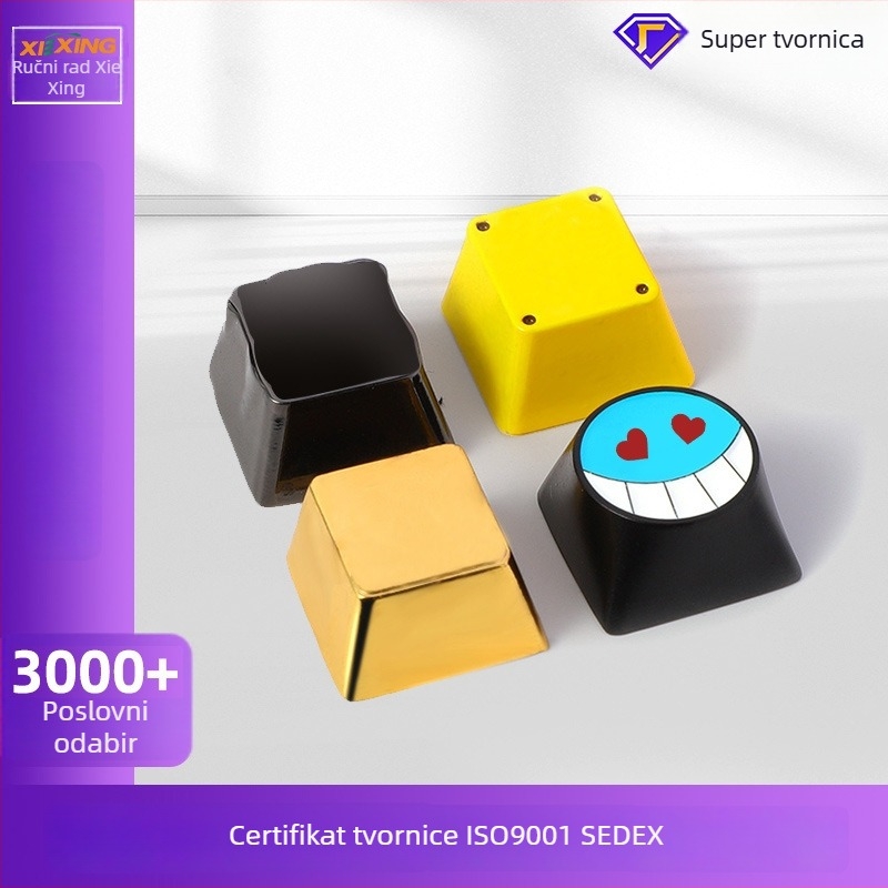 Tipke od cinkovog zlitka – prilagođene karikature tipki za mehaničku tipkovnicu s premazom pečenim lakom