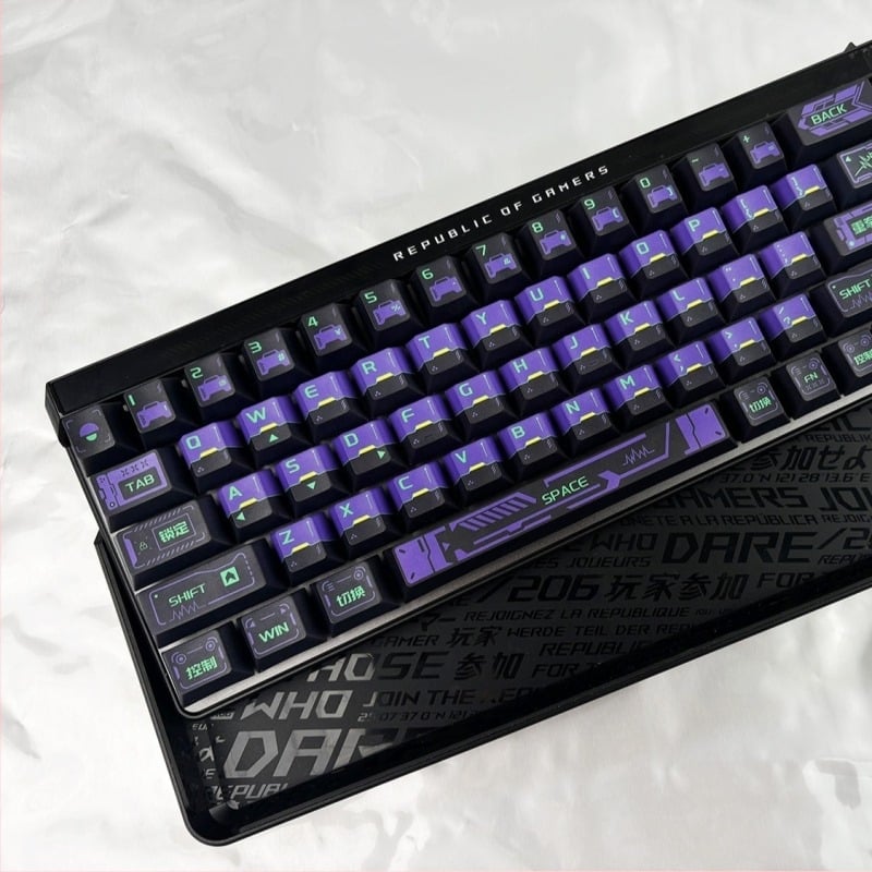 Cyberpunk PBT sublimirane tipke set za mehaničku tipkovnicu, 148 tipki, za mehaničke prekidače s osovinom i standardne tipkovnice