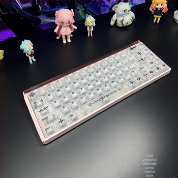 Yhjpc01 PC set tipki — prilagođene tipke za mehaničke tipkovnice; materijal PC; model Yhjpc01; uključuje izvlačivač tipki; 1 godina jamstva