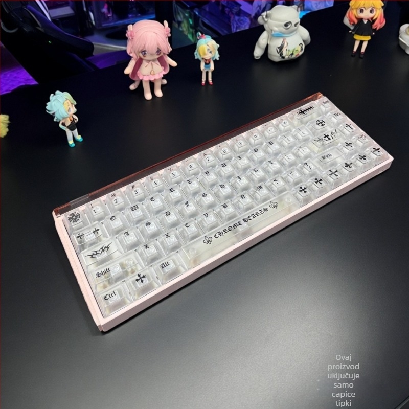 Yhjpc01 PC set tipki — prilagođene tipke za mehaničke tipkovnice; materijal PC; model Yhjpc01; uključuje izvlačivač tipki; 1 godina jamstva