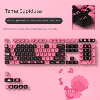 MOA tema keycap set za mehaničke tipkovnice – PBT sublimacija, personalizirano, otporno na habanje, 1 godina jamstva