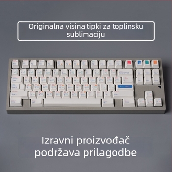 136 ključnih PBT kućišta tipki sa sublimacijom, PS/AI tema, crtež dizajn, prilagodljivo, kompatibilno sa 95% mehaničkih tipkovnica