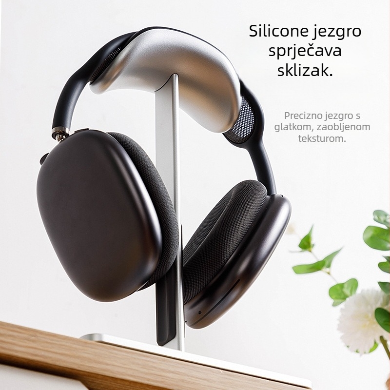 Stolni držač za AirPods Max od aluminijske legure i silikona, model Z28, težina 281,5 g, funkcija automatskog spavanja