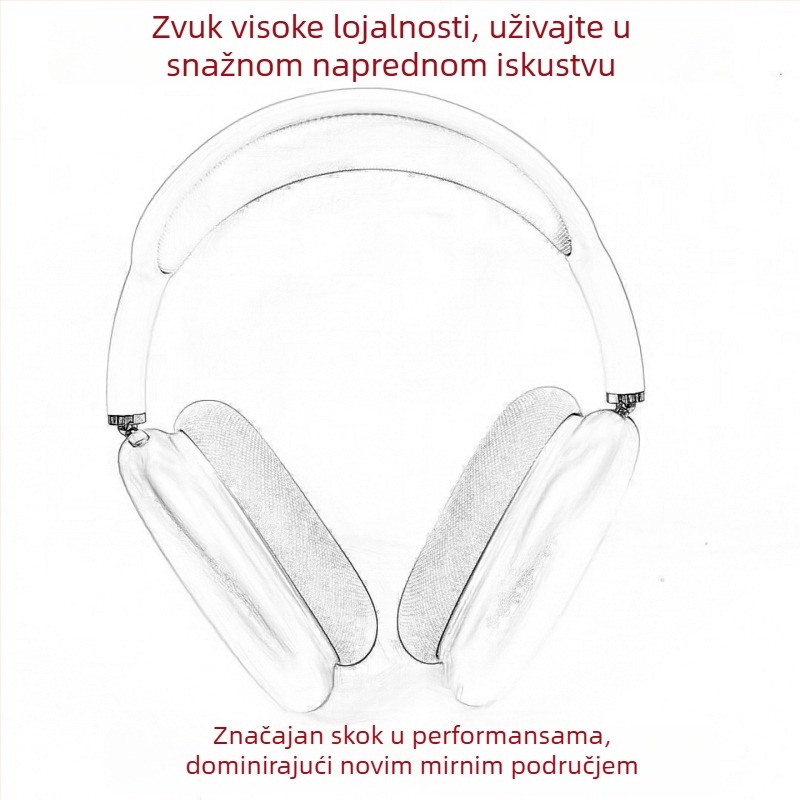 Bežične Bluetooth slušalice preko uha s aktivnim uklanjanjem šuma, Bluetooth 5.3, domet 25 m, baterija više od 8 sati, Luoda čip