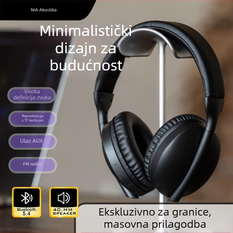 Slušalice preko uha Bluetooth S6000 – 40 mm zvučnici, impedance 32 Ω, raspon frekvencija 20 Hz–20 kHz, osjetljivost 108 dB, hibridna povezanost (Bluetooth i kabel 3,5 mm)