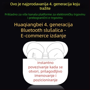 Bežične Bluetooth slušalice u uho, 5.0, doseg 10 m, glasovna kontrola, autonomija do 4 sati