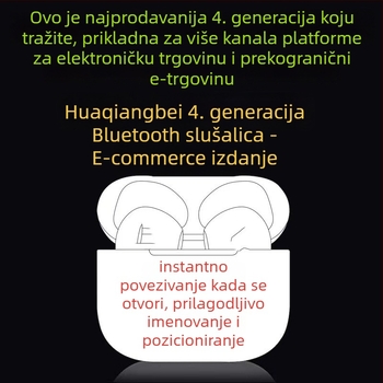 Bežične Bluetooth slušalice u uho, 5.0, doseg 10 m, glasovna kontrola, autonomija do 4 sati
