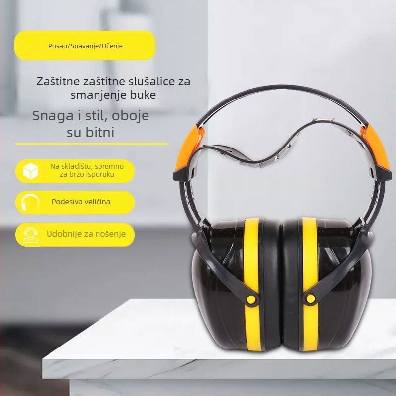 Štitnici za uši protiv buke, s podesivim trakom za glavu, SNR 30 / NNR 30, obloga od pjene visoke gustoće