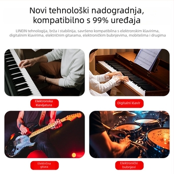 Žične DJ slušalice za monitoring, s 50 mm drajverima, 32 Ω impedancija, 3,5 mm priključak, 3 m kabel, sklopive