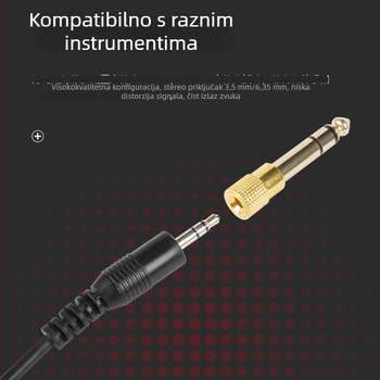 Žične DJ slušalice za monitoring, s 50 mm drajverima, 32 Ω impedancija, 3,5 mm priključak, 3 m kabel, sklopive