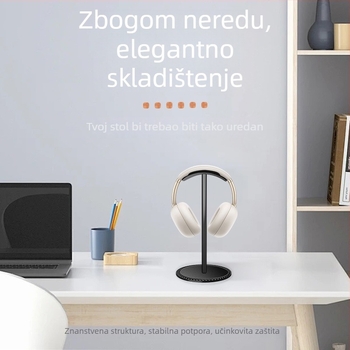 Stalak za slušalice za stol, aluminijska legura, model X11, težina 70 g, dvogodišnje jamstvo
