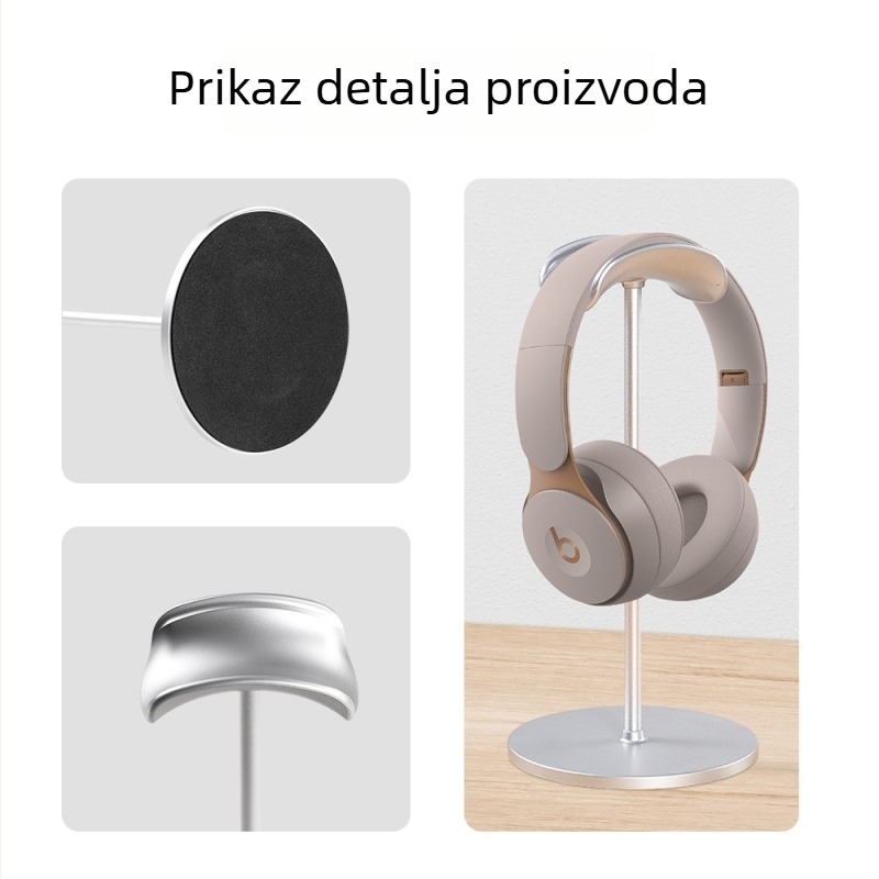Držač slušalica za stolna igranja – aluminijska legura, odvojiv, mogućnost tiskanja logotipa, držač za telefon (Model Z25)