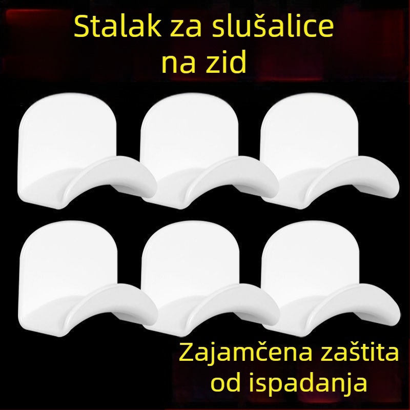 Držač za slušalice - zidni i ispod stola, bez bušenja, za ured