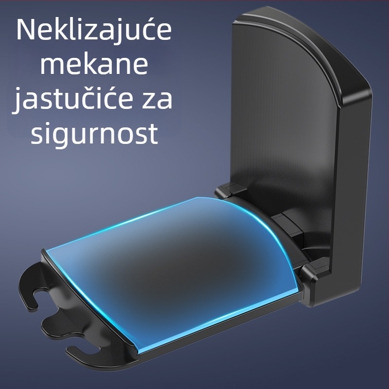 CHZ-H1 Držač za slušalice — zidni, bez bušenja, silikon, dizajn jednorog-buba, 90° skladištenje