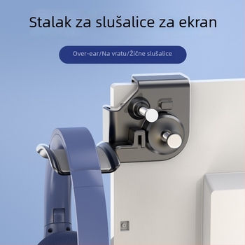 Stalak za slušalice na zid, bez bušenja, skladištenje slušalica, model STB8D8XR, težina 100 g