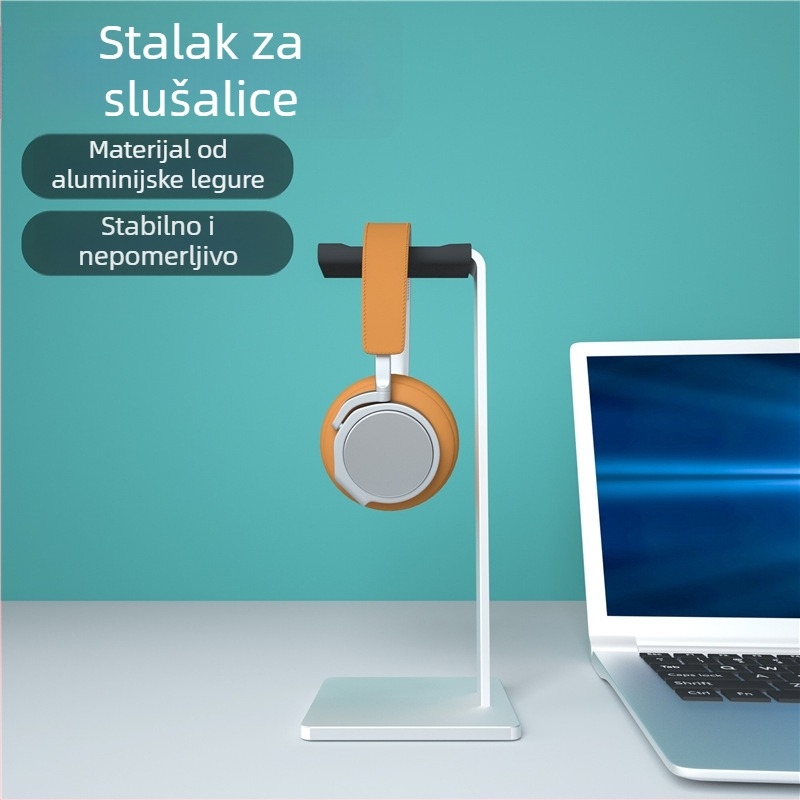Stolni držač za slušalice – aluminijska legura, model E70, 0.27 kg, odvojivi izložbeni stalak, pohranjivanje slušalica