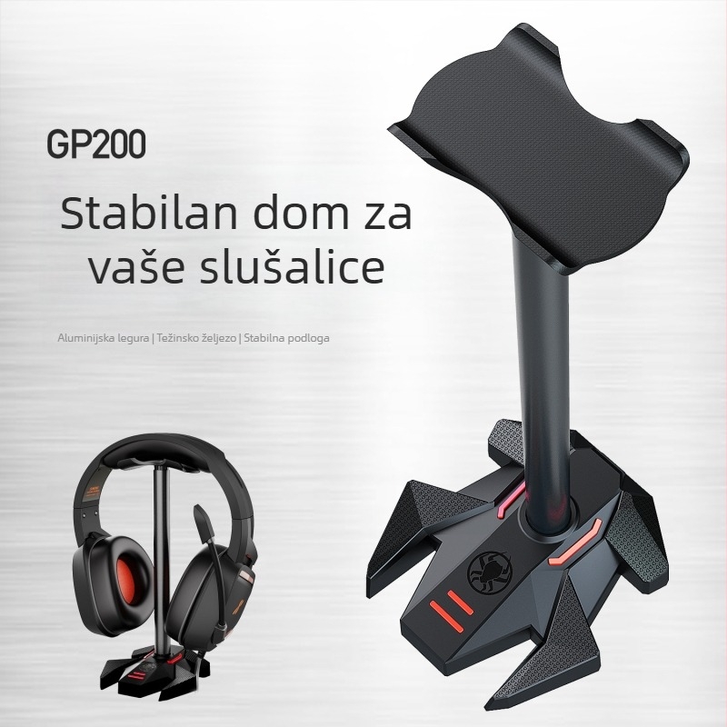 Pu Ji GP200 Držač za slušalice – aluminijska legura, odvojiva, za izlaganje i vješanje slušalica