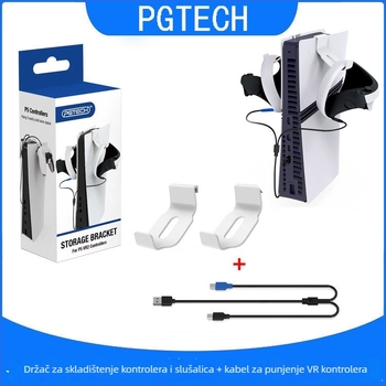 PSVR2 držač za punjenje i pohranu s dvostrukim kabelom za punjenje