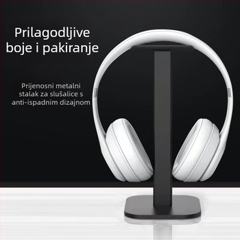 Stalak za Bluetooth slušalice na stol, model Z-13 — aluminijska legura + silikon, za stolnu upotrebu, s odvojivim skladišnim stalakom, 1-godišnje jamstvo
