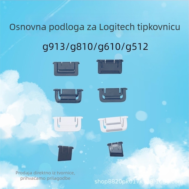 Stojak za tipkovnicu za stolno računalo — silikonski protuklizni, kompatibilan s Logitech G913; težina 0,5 kg; materijal: silikon