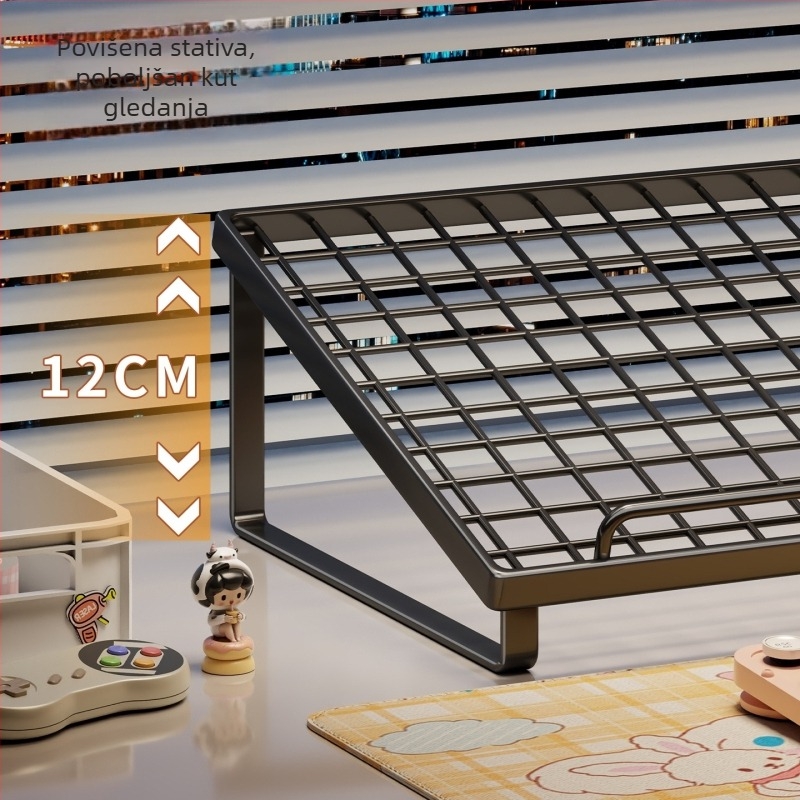 Držač za prijenosno računalo – sklopivi, prenosni, s podignutom bazom i ladicom za tipkovnicu