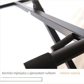 Stalak za elektroničku klavijaturu - sklopiv, prijenosan; visoko ugljična čelična konstrukcija; običan model; za elektroničku klavijaturu