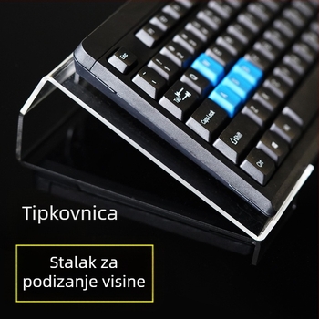 Akrilni držač za tipkovnicu, montaža bez bušenja, okvir za tipkovnicu, podizanje i naginjanje, model Zz03