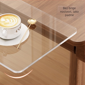 Akrilni stolni držač s bočnim proširenjem i nosačem za tipkovnicu — Model 2292212194496055040