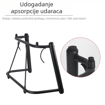 U-oblik stalak za tipkovnicu, metalni, model 006, pogodan za klavir, East China Philharmonic