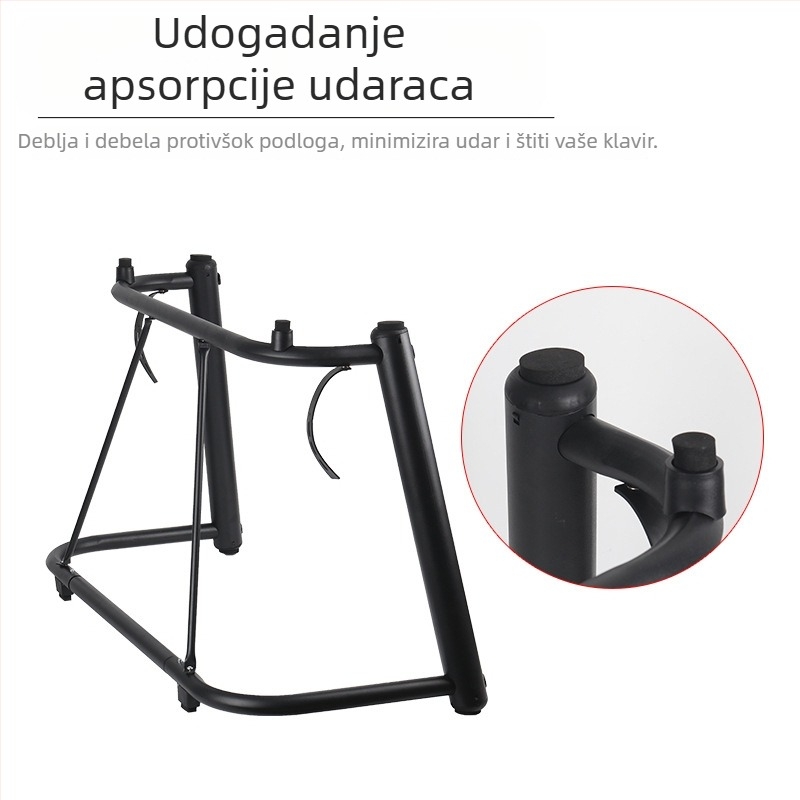 U-oblik stalak za tipkovnicu, metalni, model 006, pogodan za klavir, East China Philharmonic