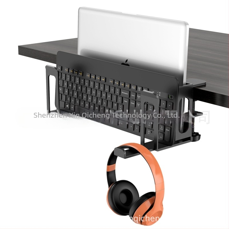 Držač za laptop C3 sa bočnim skladištenjem tipkovnice, držač za slušalice, držač za tablet • 30970679243 • ožujak 2024 • notebook multifunkcionalni stalak • dvostrana ploča