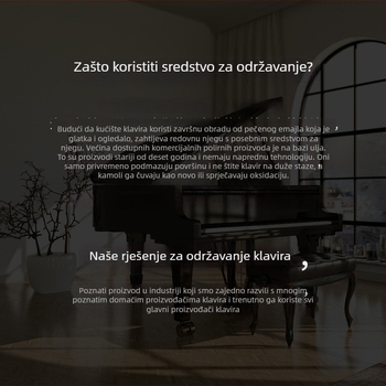 Čistač tipki klavira i tekućina za održavanje za elektroničke klavire – FNRLIA; pakiranje: papirnata kutija
