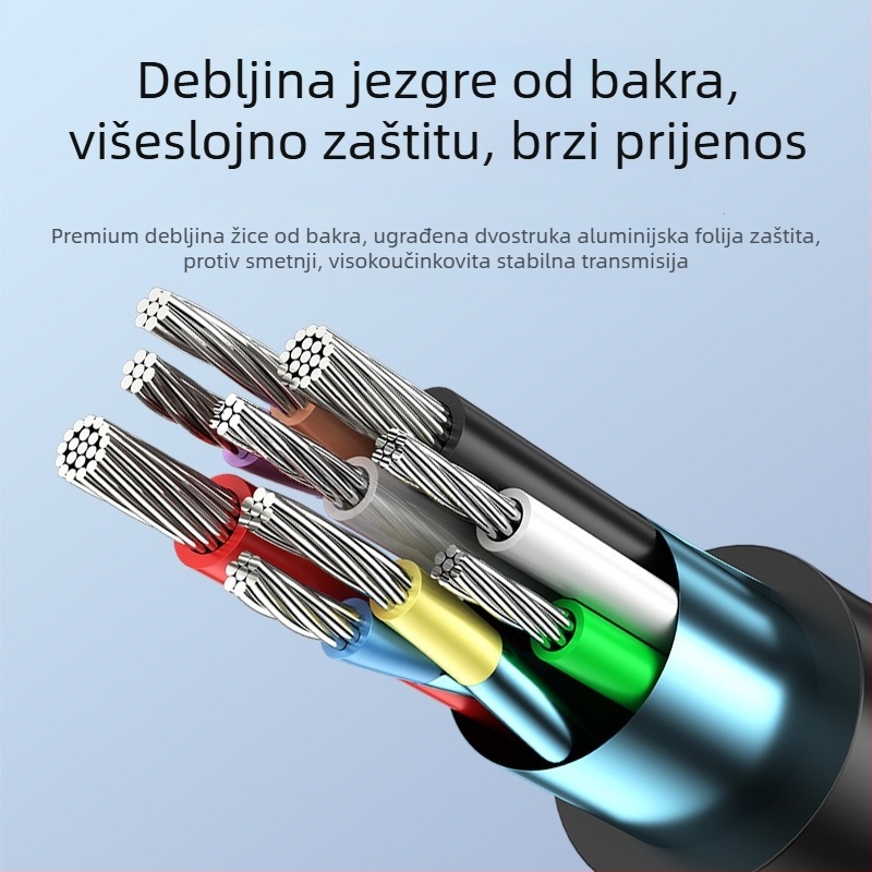 Kabel Type-C na Micro-B USB 3.0 za vanjski tvrdi disk, duljina 1 m, bakar s cinkovim premazom, adapter kabel