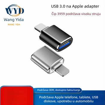 Apple OTG USB adapter za iPhone 7 i novije, podržava USB periferne uređaje