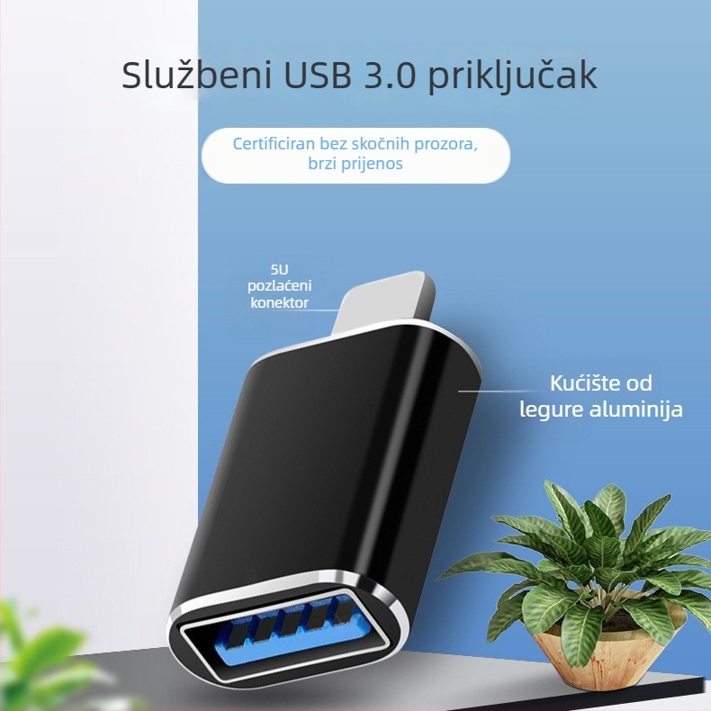 Apple OTG USB adapter za iPhone 7 i novije, podržava USB periferne uređaje