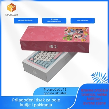 Set kutija za pakiranje za mehaničke tipkovnice, papir/karton, offsetni tisak, model 010, nosivost 500 g, prilagodba dostupna