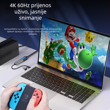 Karta za hvatanje videa 4K60Hz, HDMI na Type-C, dvostruki ulaz, MS2130S čip, bakreno jezgro