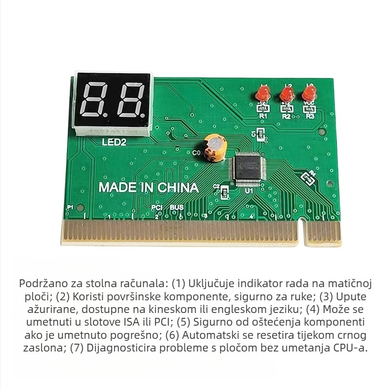 Adapter kartica za dijagnostiku matične ploče Taixun Electronics (tip: adapter kartica; sučelje: drugo; jezgro: bakreno)