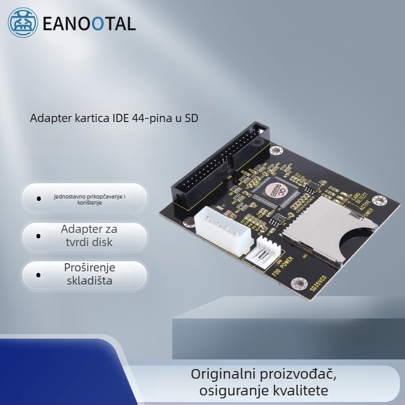SD u IDE40P adapter kartica, IDE40P sučelje, 4-pin napajanje, brzina prijenosa 300 MB/s, model STK1