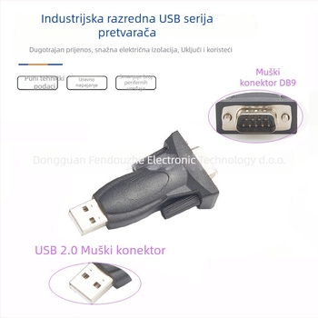 USB-RS232 adapter DB9 muški priključak, FT232RL čip, USB sučelje
