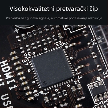 HYX-110 DVI muški–VGA ženski adapter kabel, bakreno jezgro, 24+1 pinova, s čipom